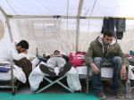 Die Iraner hatten während ihres Hungerstreiks auf dem Rathausplatz campiert. Bild: dpa
