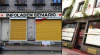 Farbanschläge auf Fürther Infoladen (links) und Münchner Hausprojekt(rechts).Fotos: Infoladen Benario / anonym (Creative Commons)